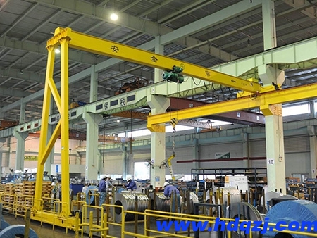BMH型5T電動葫蘆半門式起重機 BMH型5T電動葫蘆半門式起重機